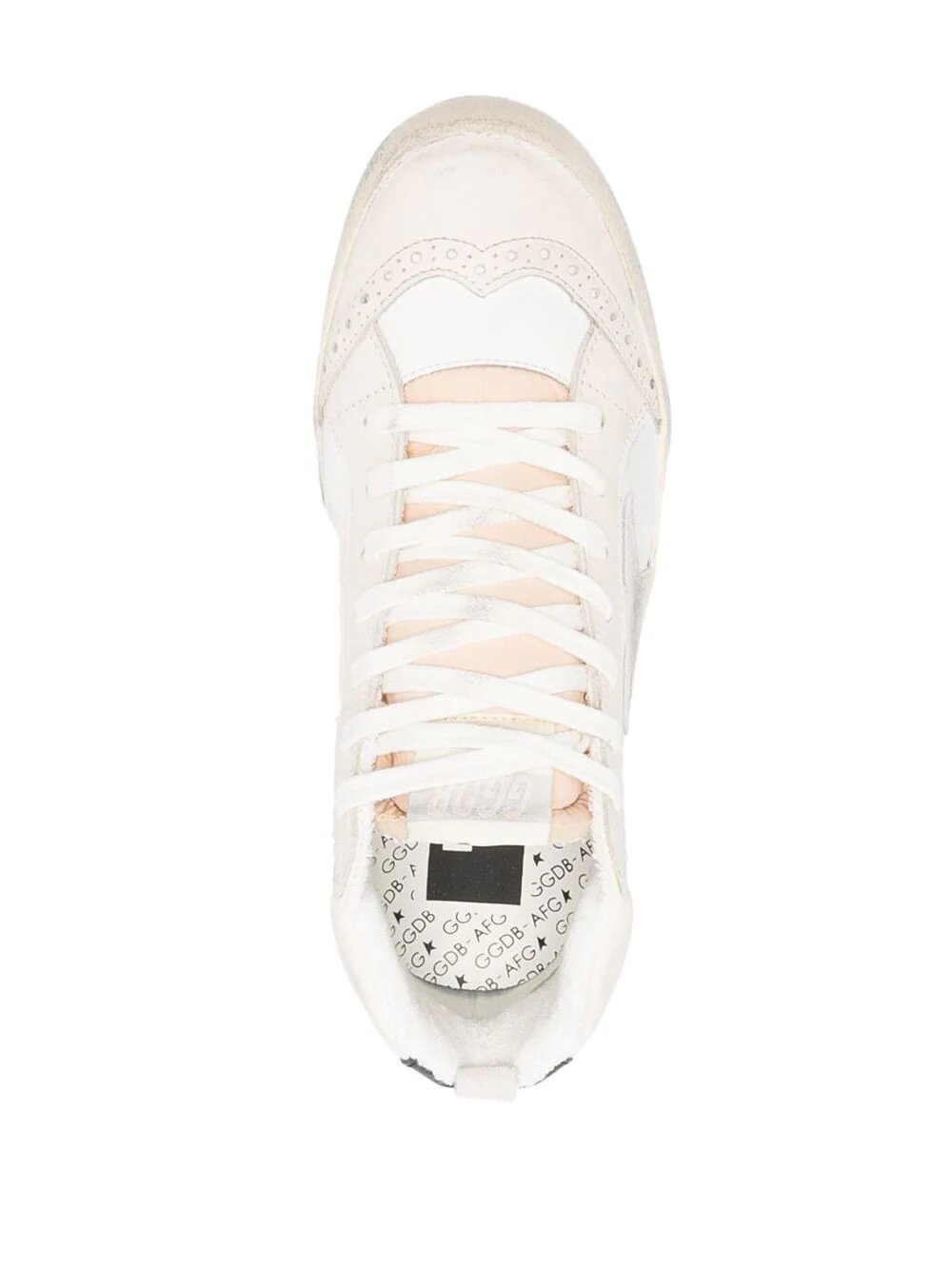 GOLDEN GOOSE MID-STAR DISTRESSED SNEAKERS