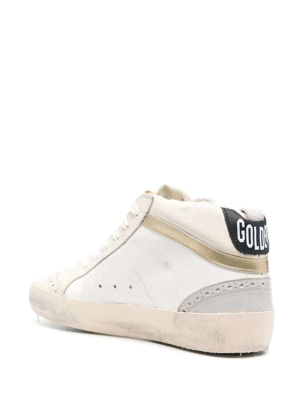 GOLDEN GOOSE MID-STAR DISTRESSED SNEAKERS