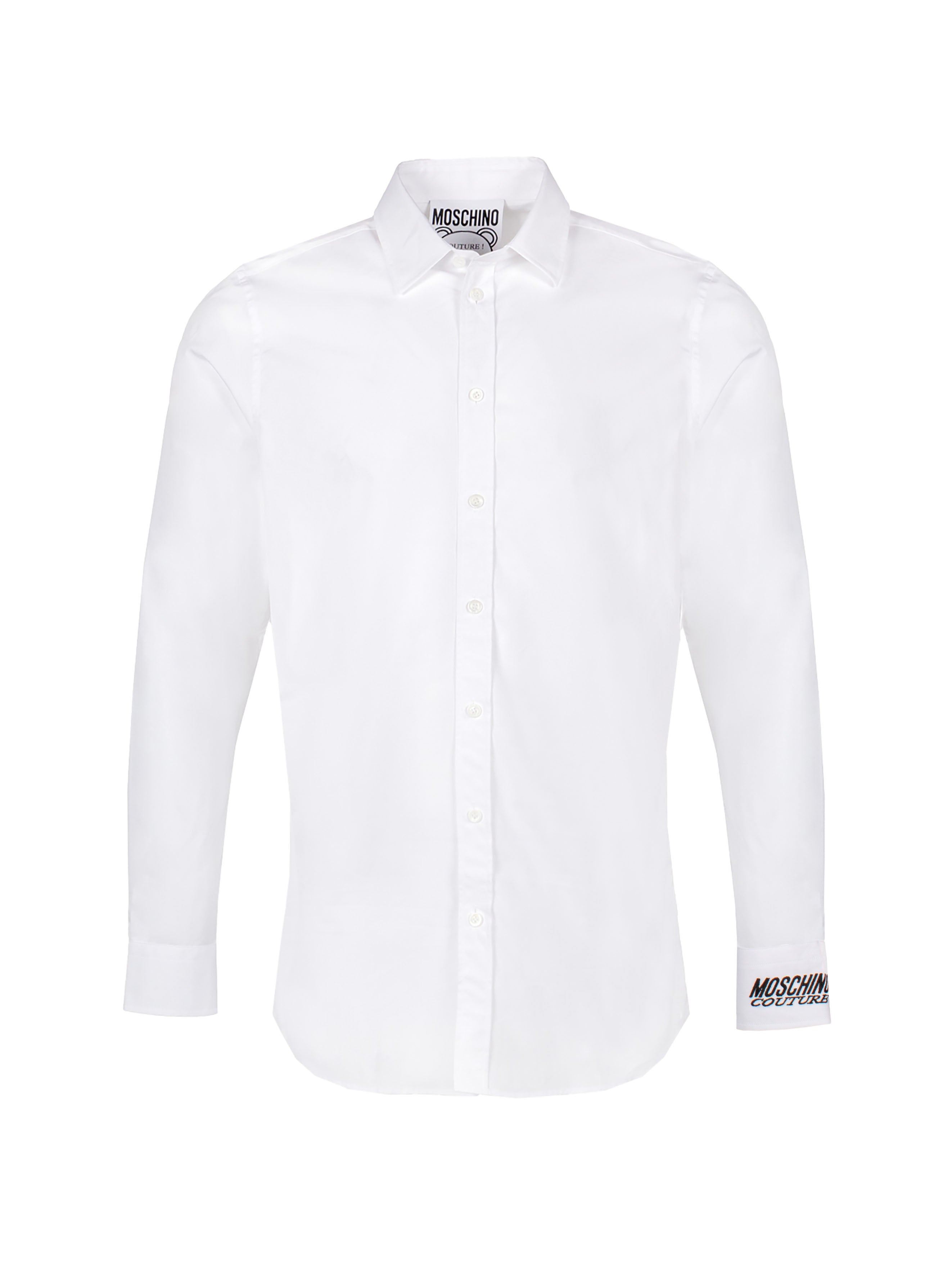 MOSCHINO LOGO-EMBROIDERED SHIRT