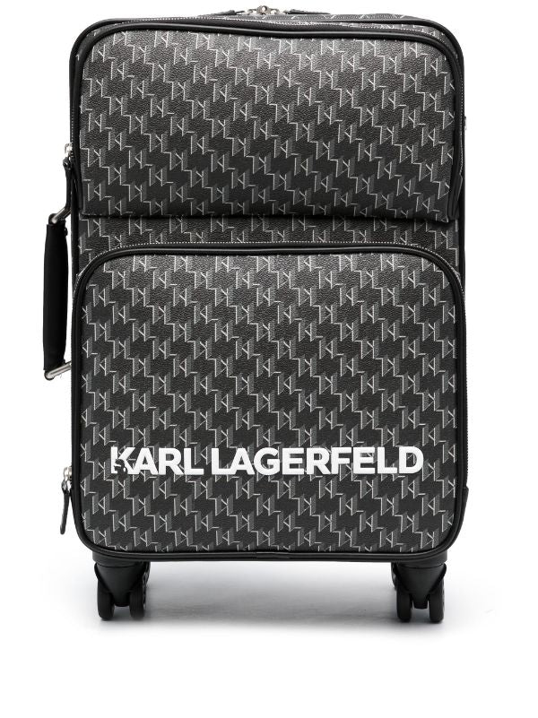 KARL LAGERFELD ALL-OVER LOGO-PRINT TROLLEY