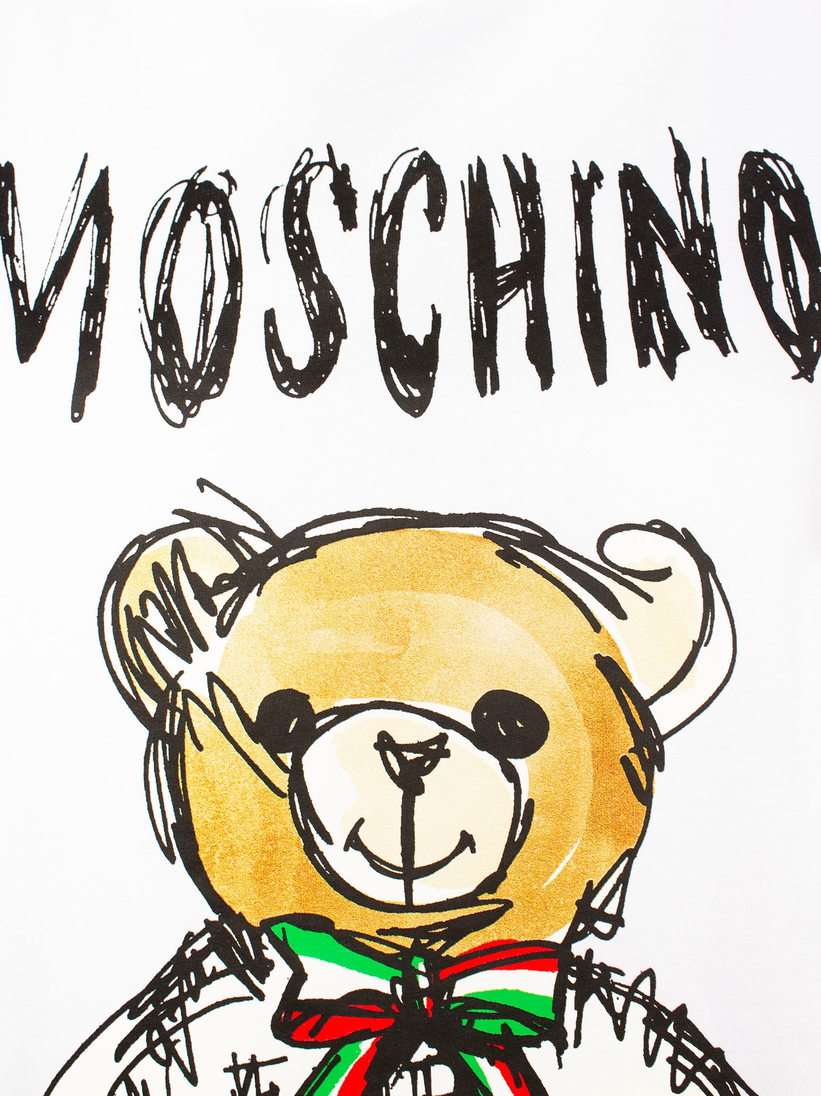 MOSCHINO LOGO-PRINT COTTON DRESS