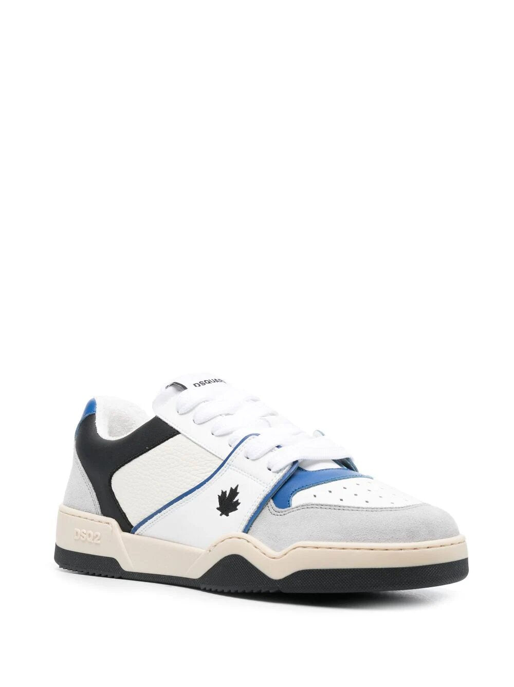 DSQUARED2 SPIDER LEATHER LOW-TOP SNEAKERS