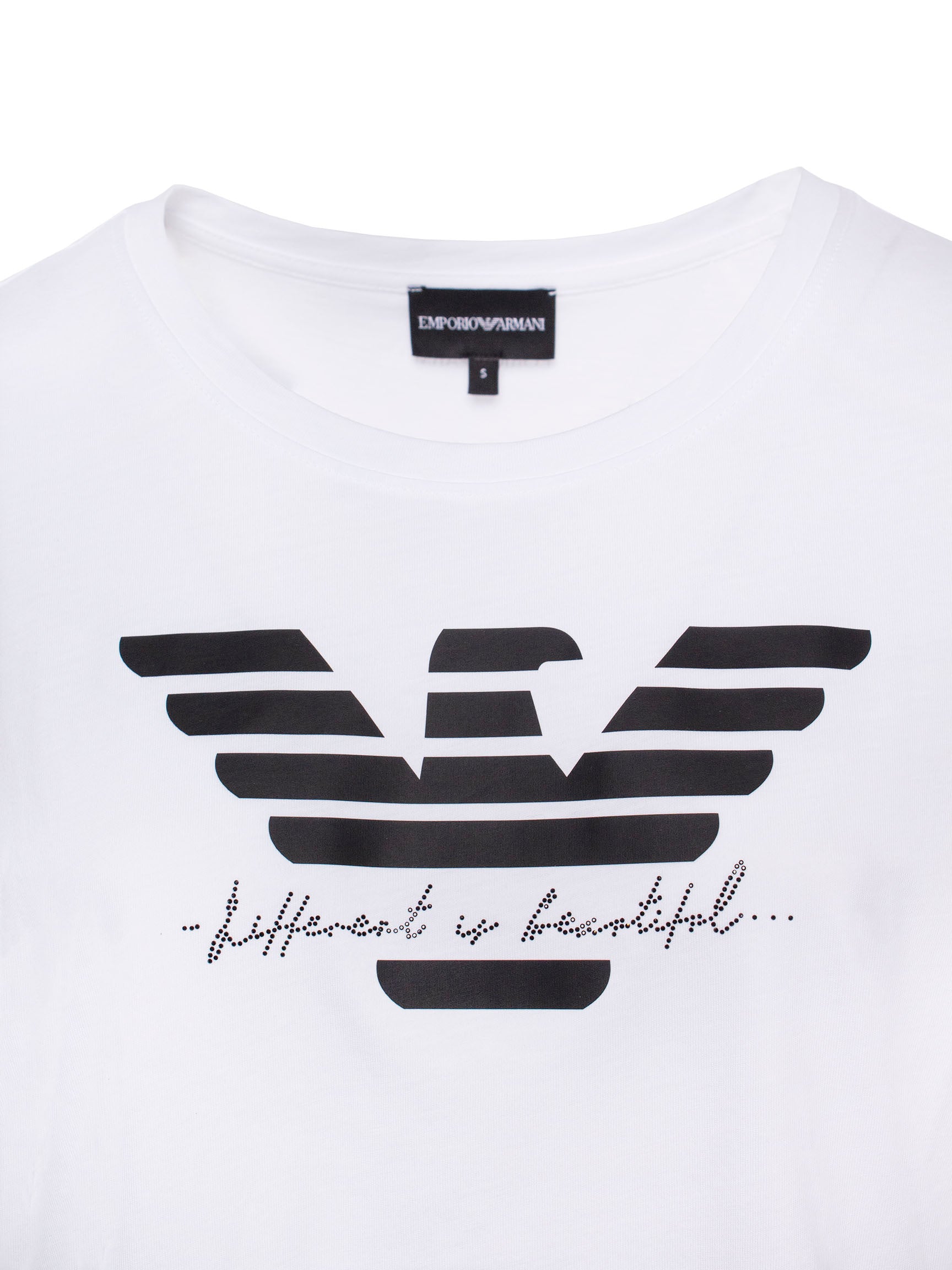 EMPORIO ARMANI LOGO-PRINT COTTON T-SHIRT