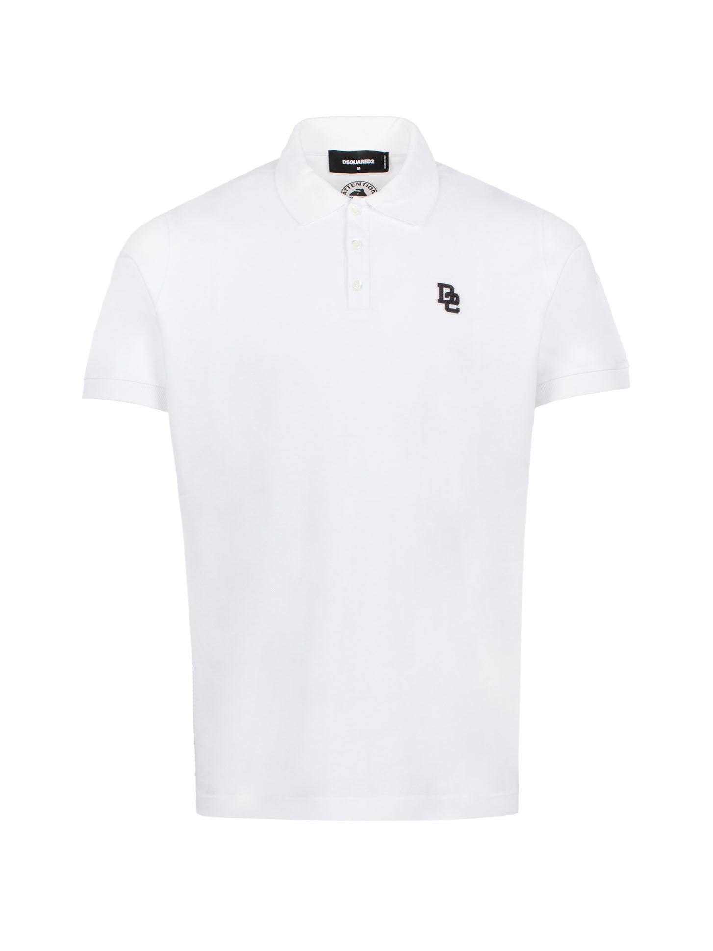 DSQUARED2 LOGO-EMBROIDERED POLO SHIRT