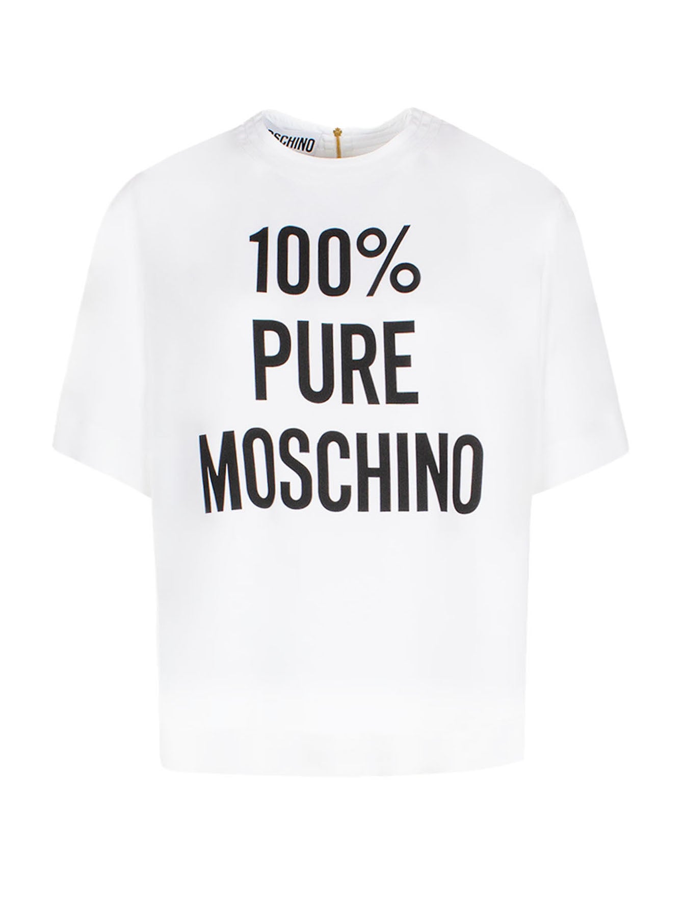 MOSCHINO SLOGAN-PRINT BLOUSE