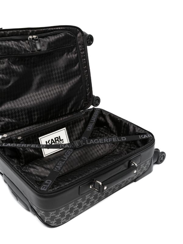 KARL LAGERFELD ALL-OVER LOGO-PRINT TROLLEY