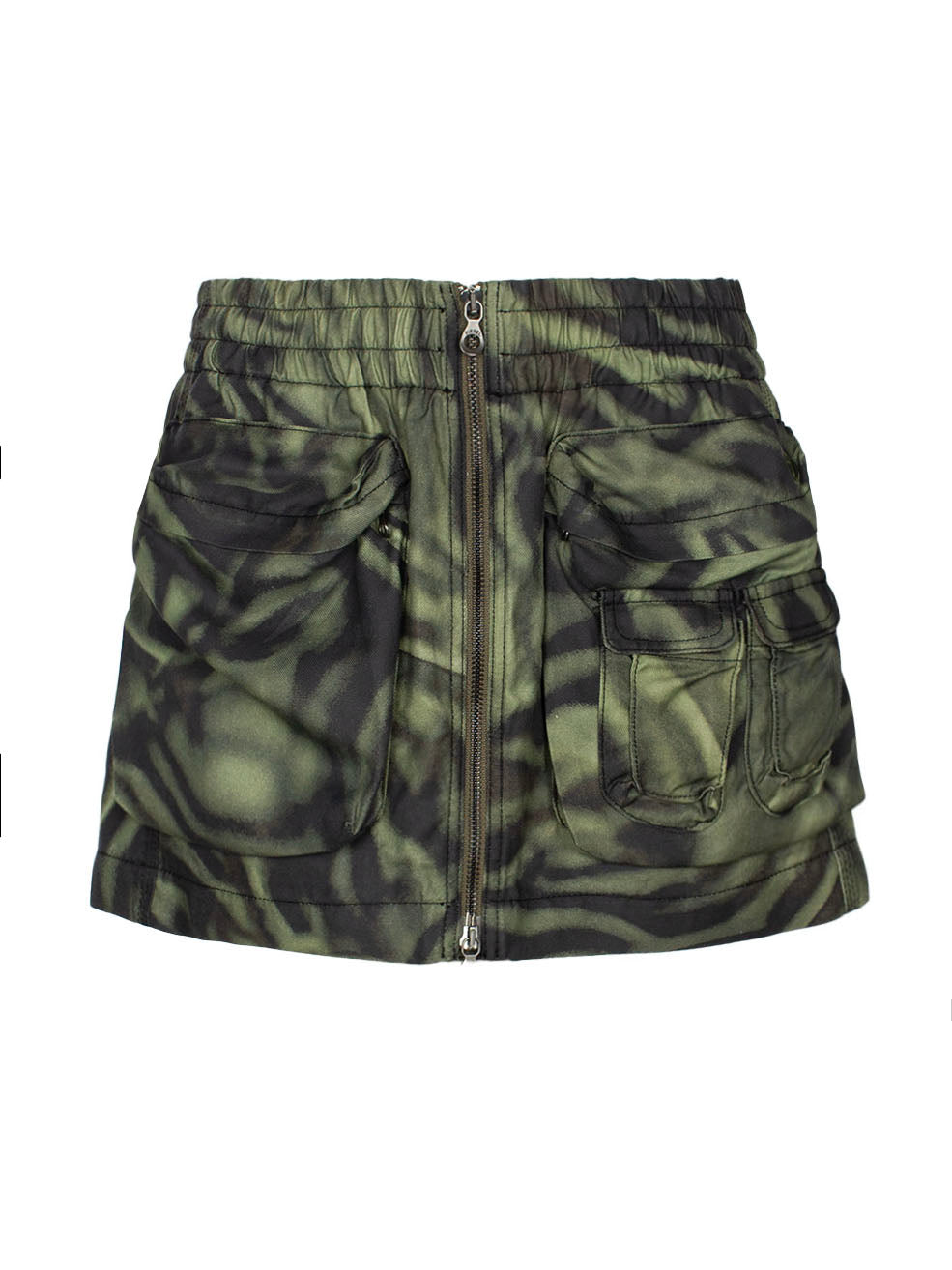 DIESEL O-MIRTY ZEBRA-PRINT MINISKIRT