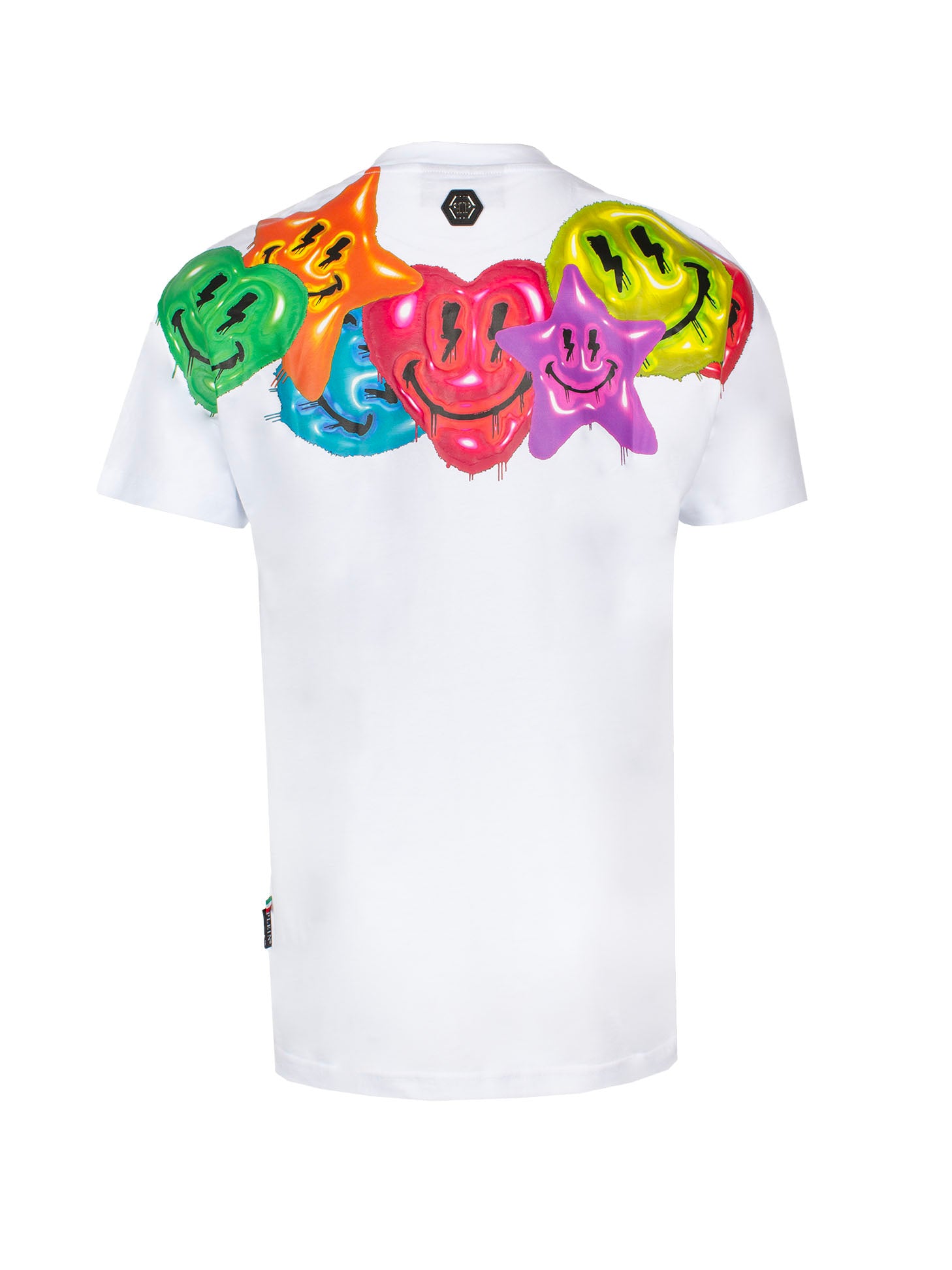 PHILIPP PLEIN SS SMILE COTTON T-SHIRT