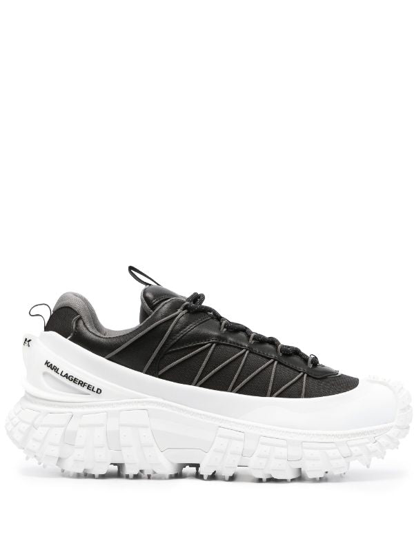 KARL LAGERFELD K/TRAIL KROSS LEATHER SNEAKERS