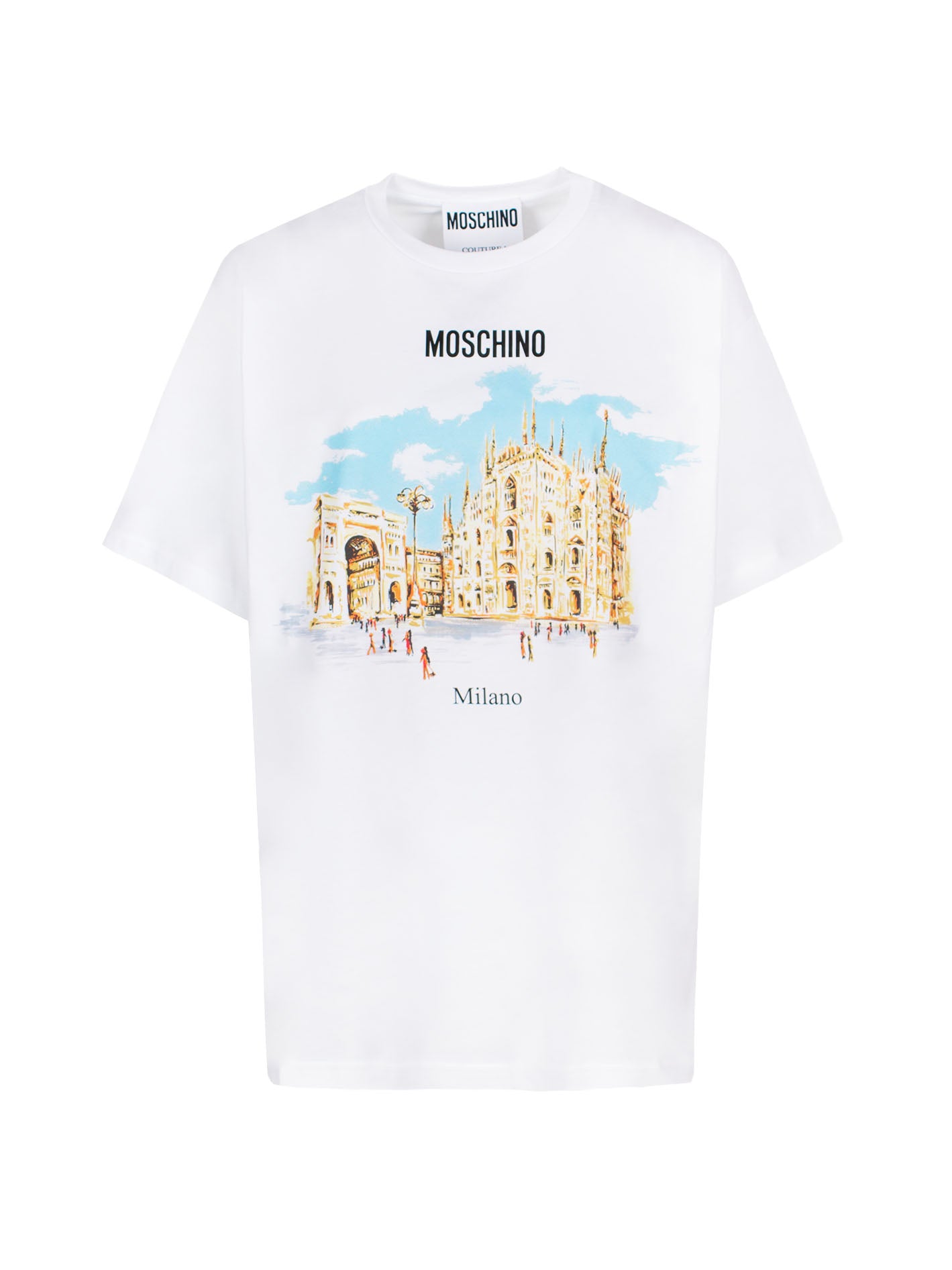 MOSCHINO ILLUSTRATION-PRINT ORGANIC COTTON T-SHIRT