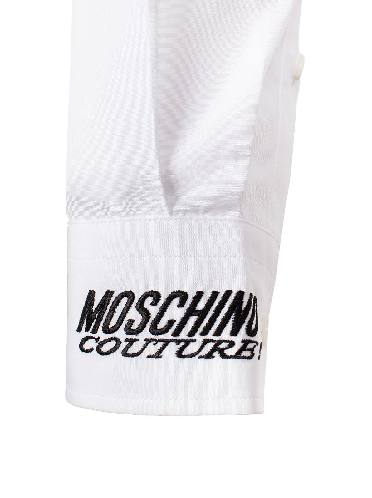 MOSCHINO LOGO-EMBROIDERED SHIRT