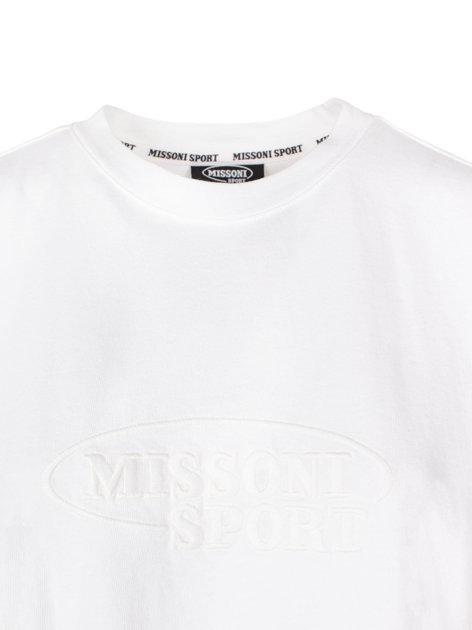 MISSONI EMBROIDERED-LOGO COTTON T-SHIRT