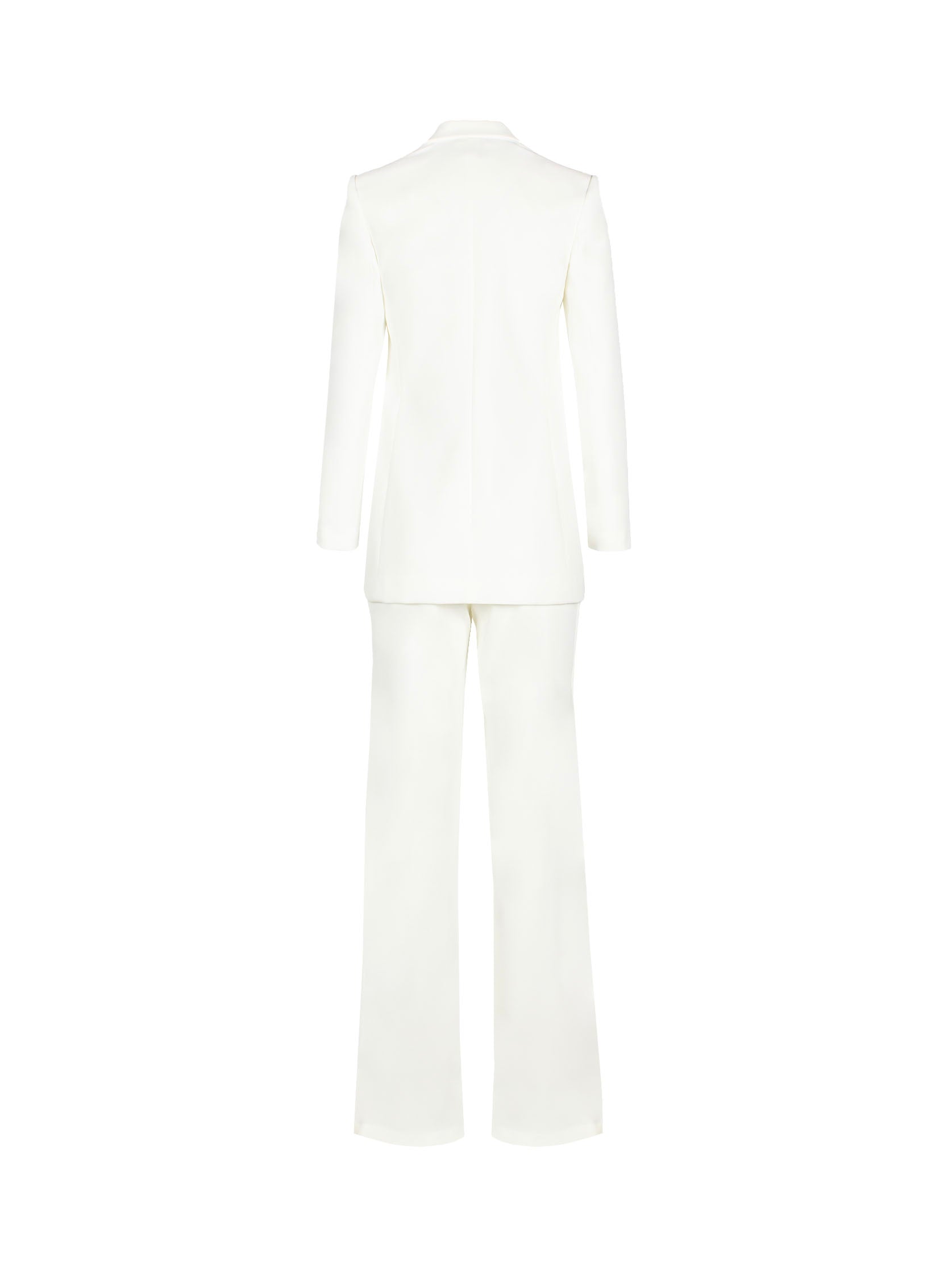 ELISABETTA FRANCHI CREPE-TEXTURED SUIT