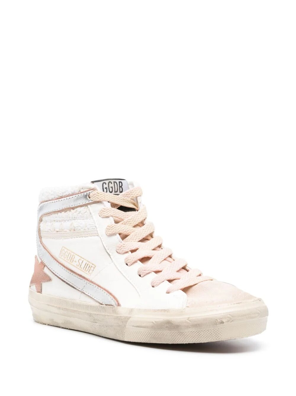 GOLDEN GOOSE SLIDE HIGH-TOP SNEAKERS