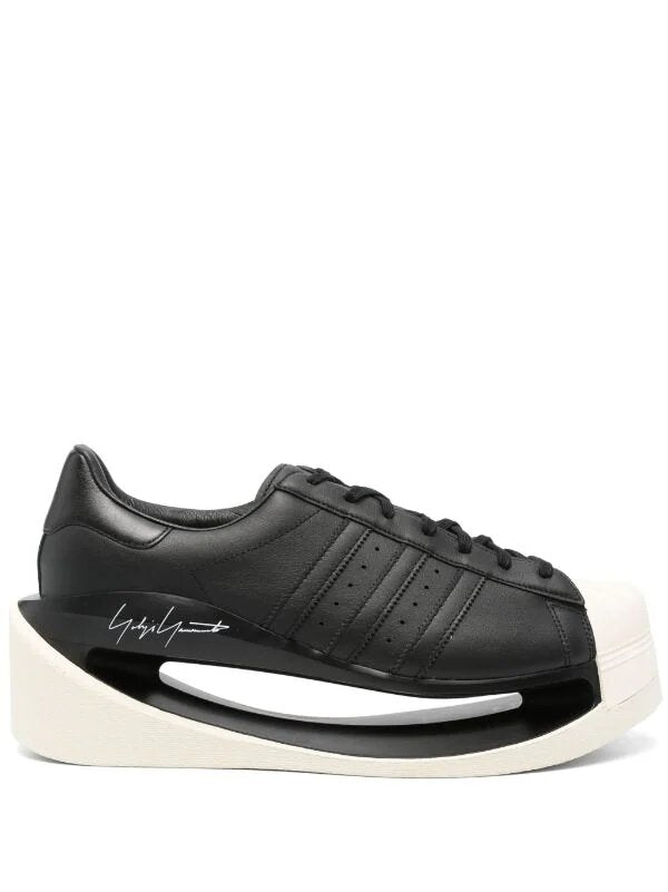 Y-3 GENDO SUPERSTAR LEATHER SNEAKERS