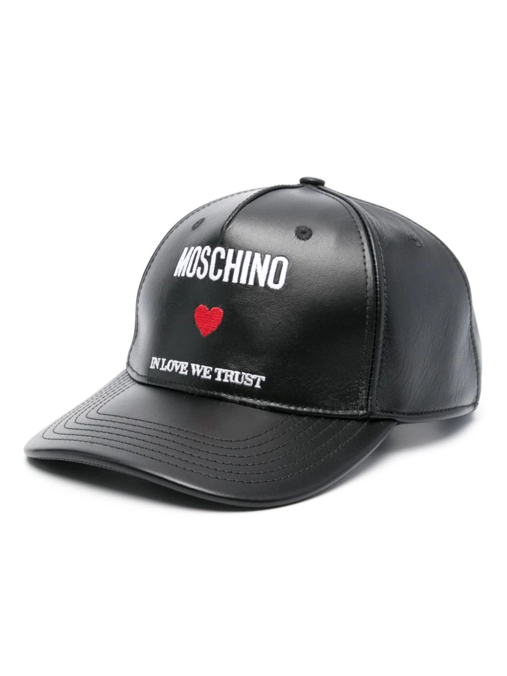 MOSCHINO EMBROIDERED LOGO CAP