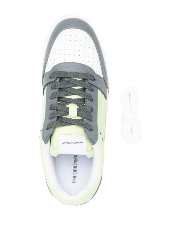 EMPORIO ARMANI ASV REGENERATED LEATHER SNEAKERS