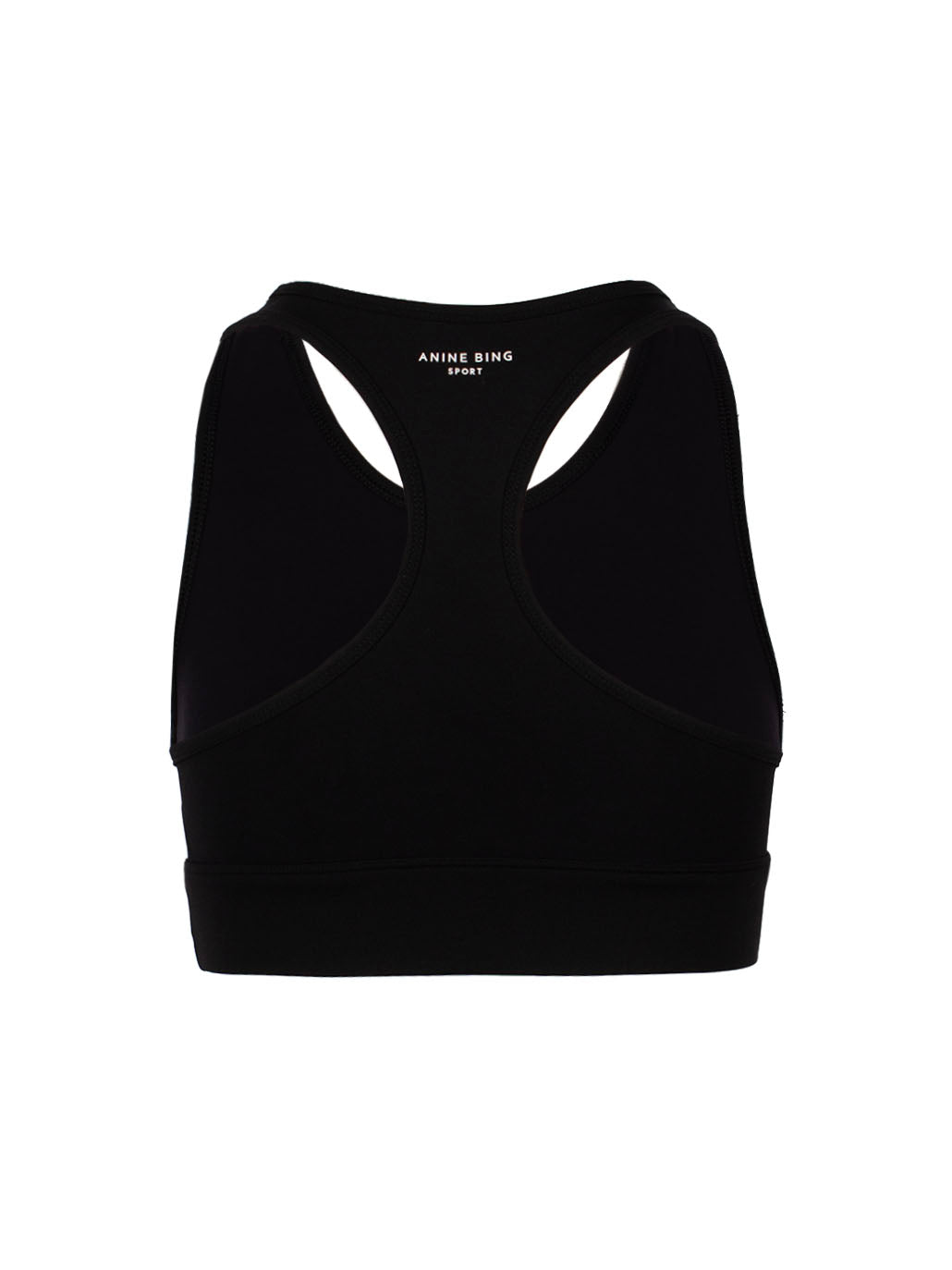 ANINE BING LOGO-PRINT SPORTS BRA