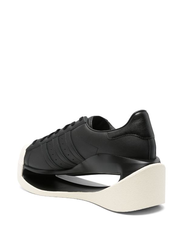 Y-3 GENDO SUPERSTAR LEATHER SNEAKERS