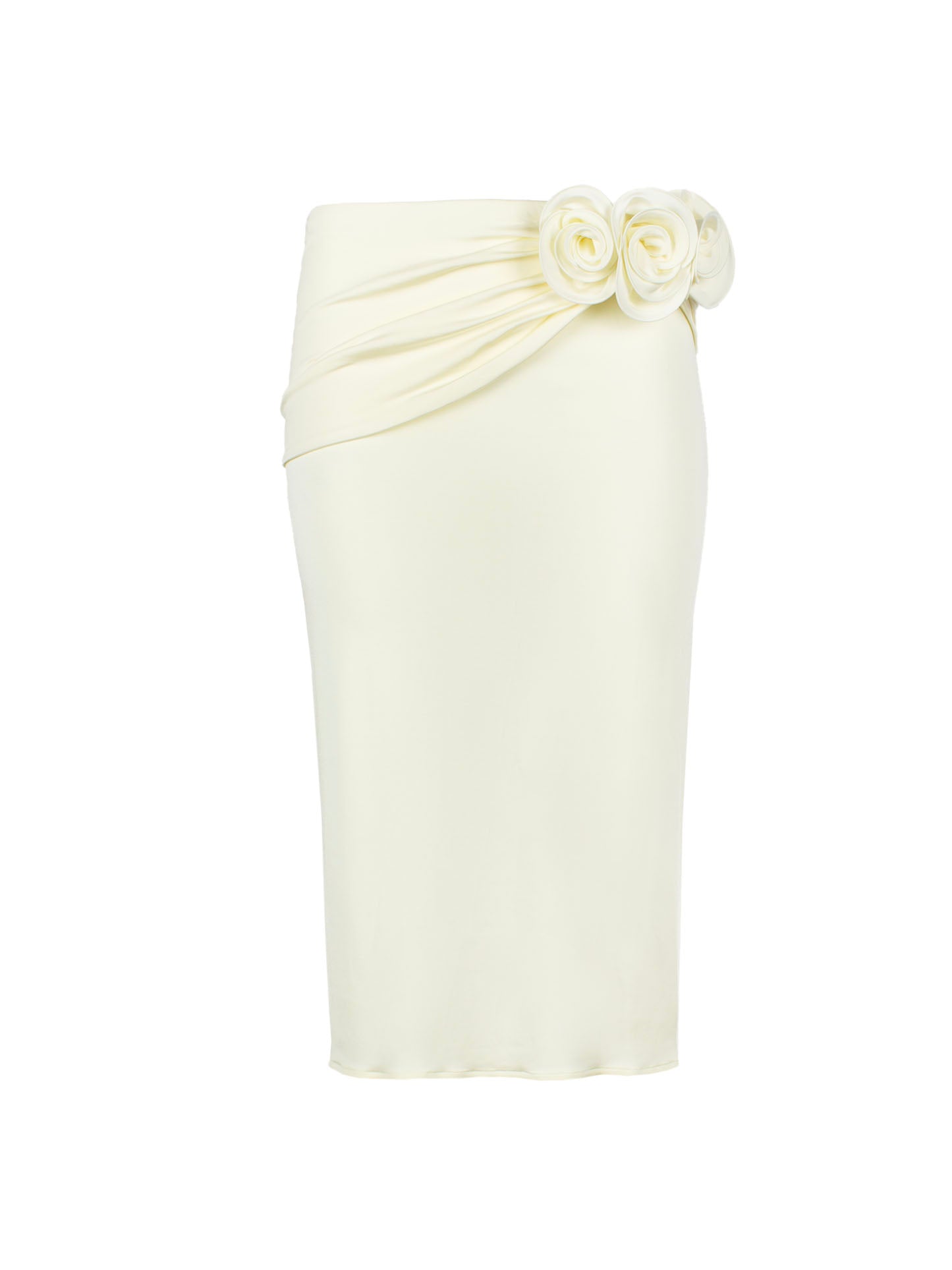 MAGDA BUTRYM FLORAL-APPLIQUÉ PENCIL SKIRT