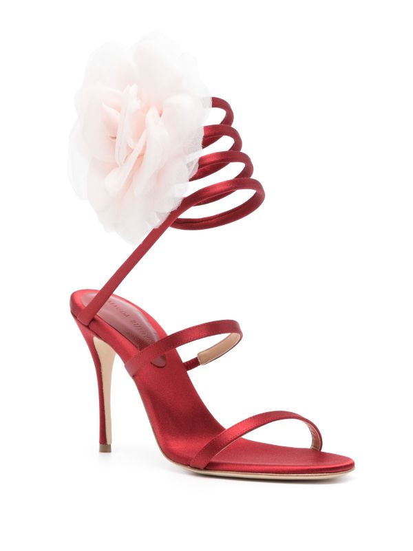 MAGDA BUTRYM FAUX-FLOWER 105MM SANDALS