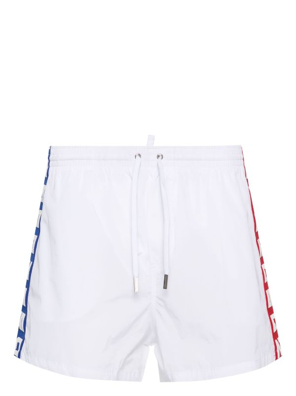 DSQUARED2 LOGO-STRAP SWIM SHORTS